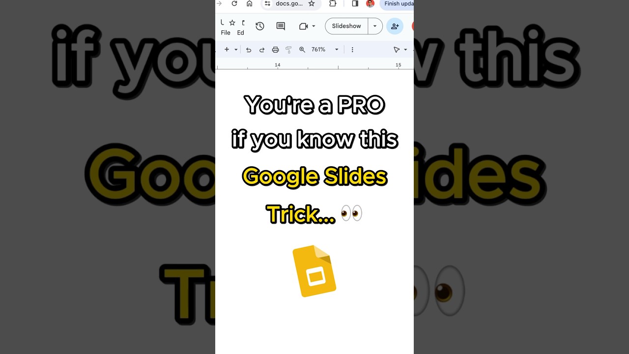 You're a PRO 🫵🏻 if you know this Google Slides Trick #googleslides #presentation #powerpoint