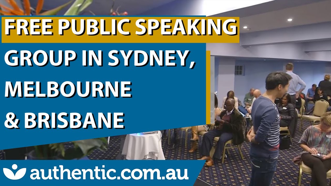 Free Public Speaking Group in Sydney, Melbourne & Brisbane