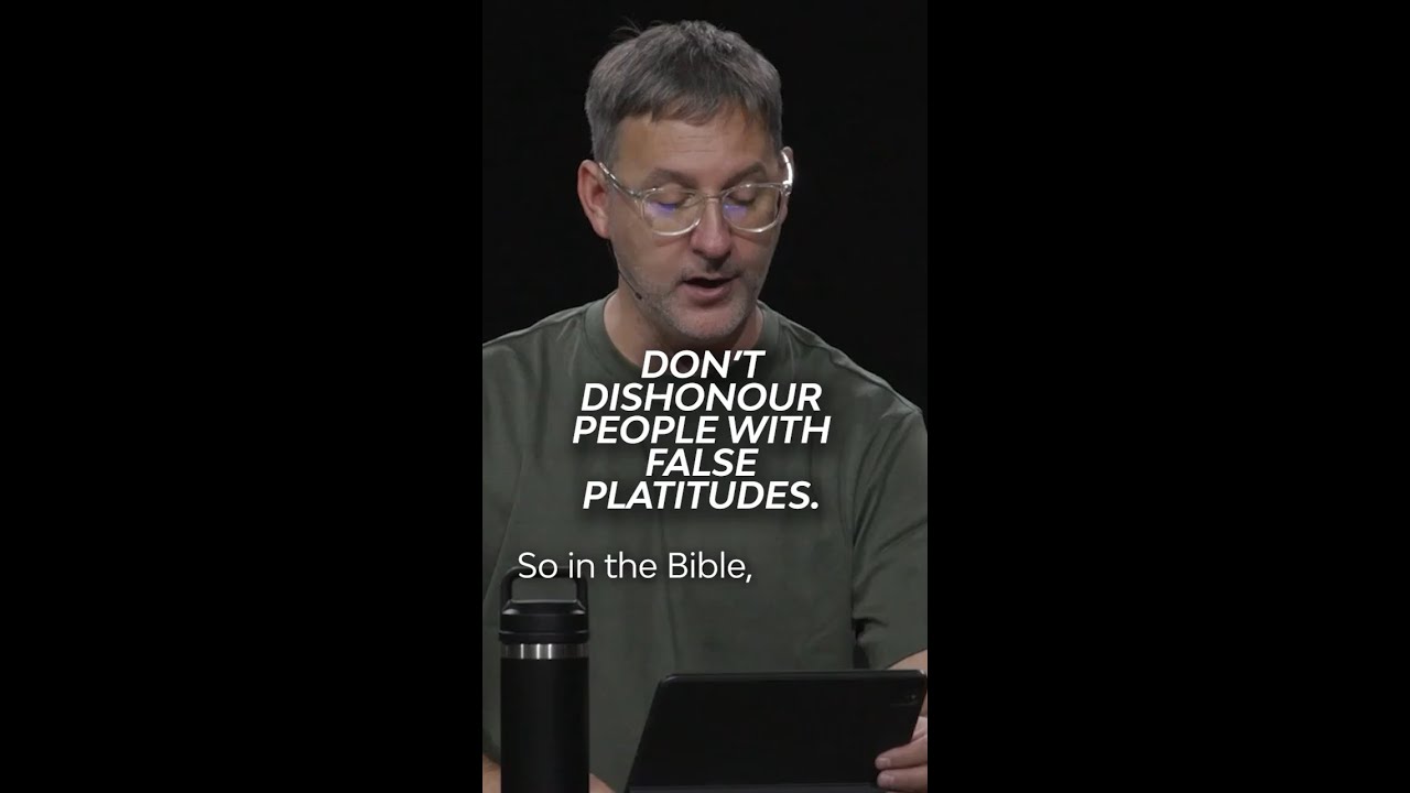 Don’t Dishonour People With False Platitudes #shorts