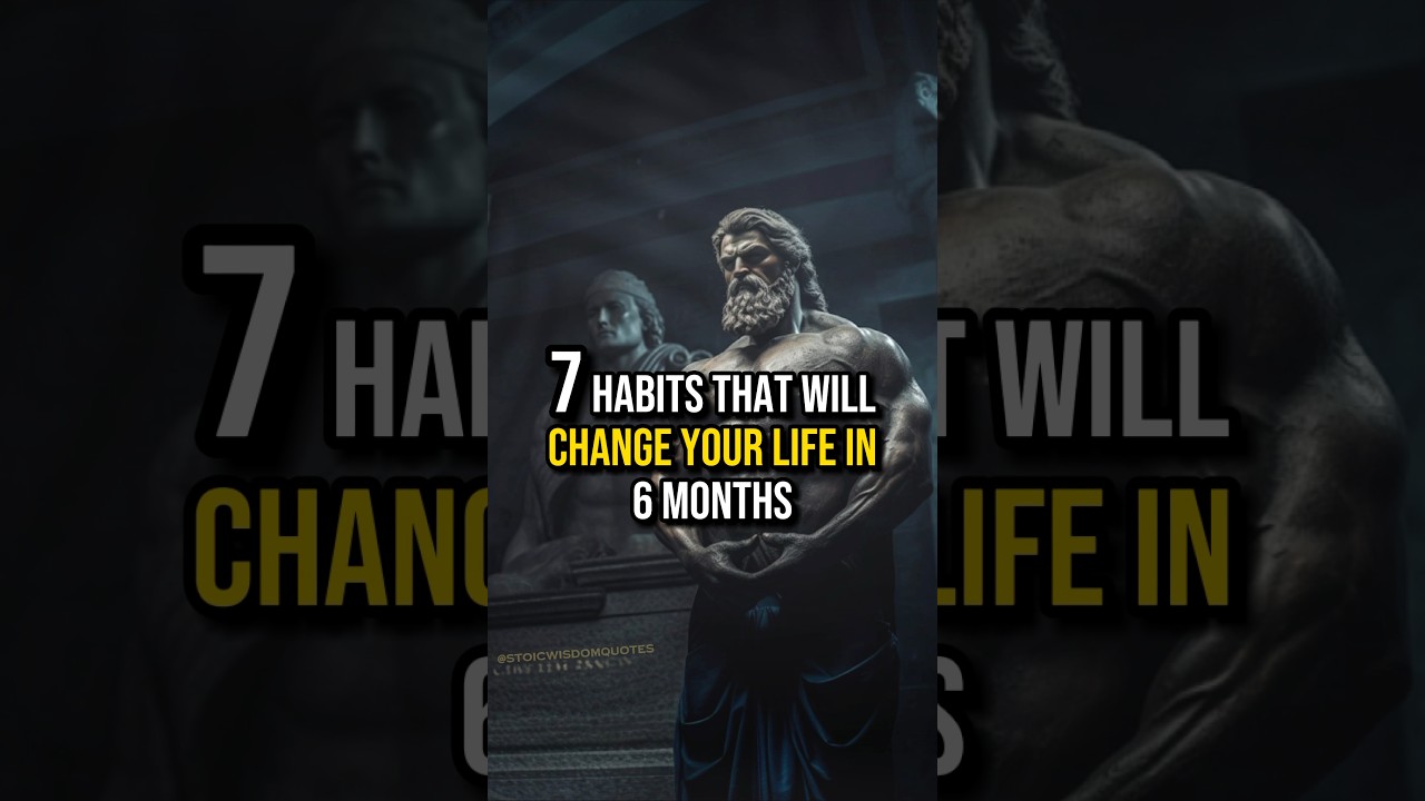 7 Habits That Will Change Your Life #stoicism #discipline #goals #success