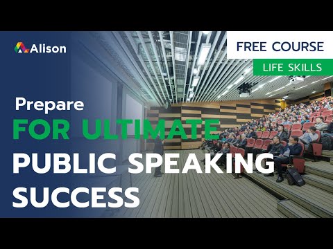 Planning for Ultimate Public Speaking Success - Free Online Course with Certificate