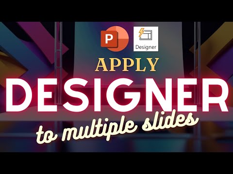 Apply PowerPoint designer to multiple slides in one step - AI in action