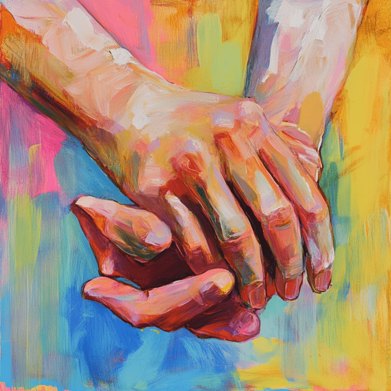 hands clasped body language