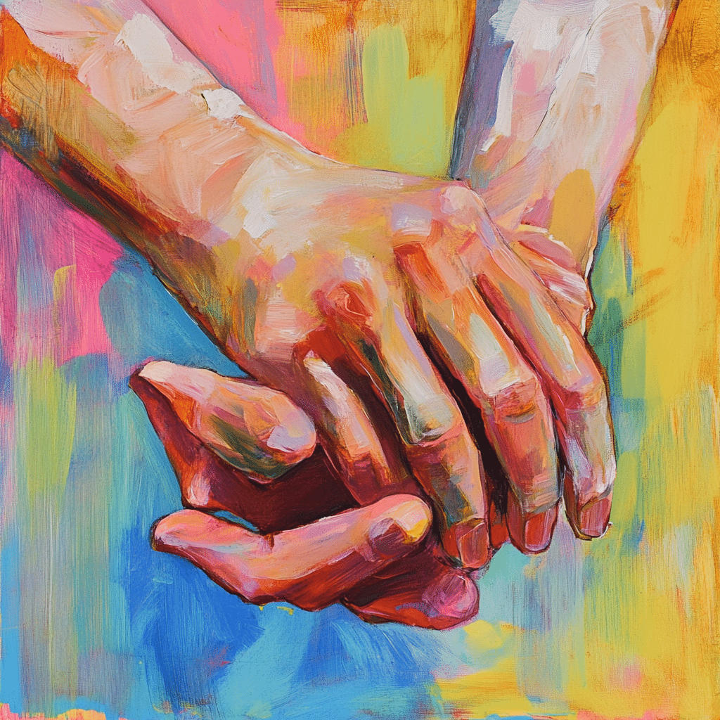 hands clasped body language