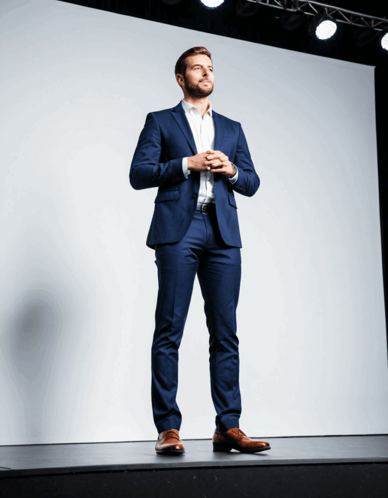 body posture during presentation
